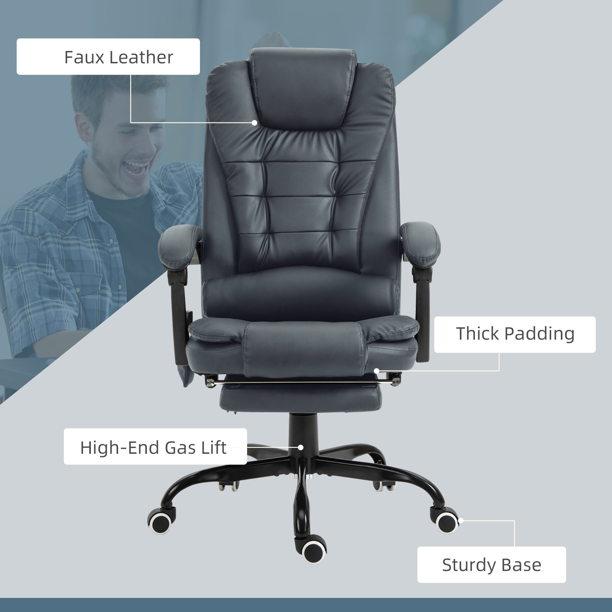 Massaging office chair